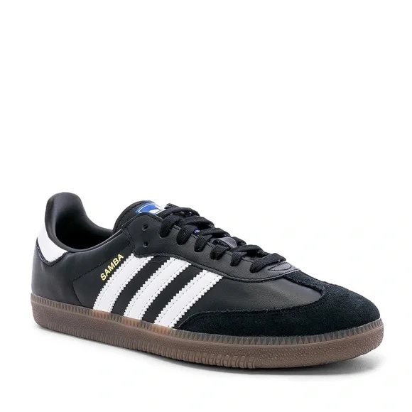 adidas | Shoes | Adidas Black And White Classic Samba Sneaker With Iconic  Stripes | Poshmark